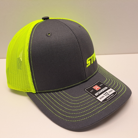 Stihl Richardson 112 Trucker Mesh Snapback Hat Cap Hi-Vis Yellow - Picture 3 of 4